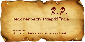 Reichenbach Pompónia névjegykártya